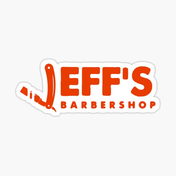 Jeff's Barbershop Sticker