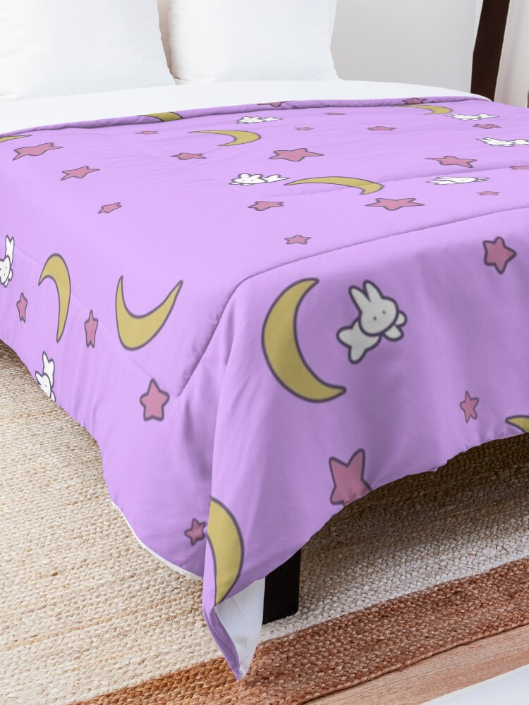 Alternate view of Sailor Moon inspired Bunny of the Moon Bedspread Blanket Print Comforter