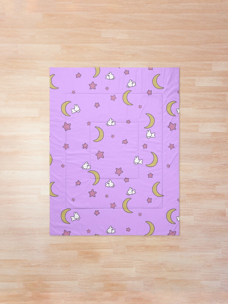 Alternate view of Sailor Moon inspired Bunny of the Moon Bedspread Blanket Print Comforter