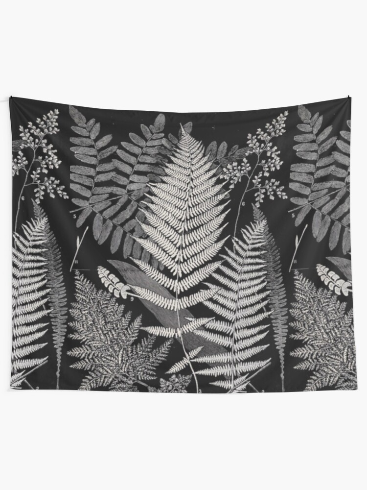 Alternate view of Botanical Ferns Tapestry