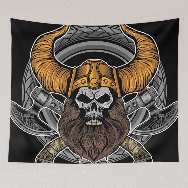 Item preview, Viking Skull Crossed Axes designed and sold by TheSimpleMan.