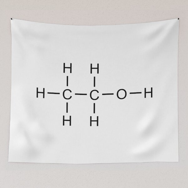 Item preview, Ethanol (Alcohol) Structural Formula designed and sold by GillyTheGhillie.