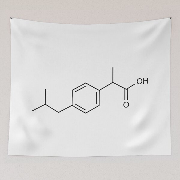 Item preview, Ibuprofen Structural Formula designed and sold by GillyTheGhillie.
