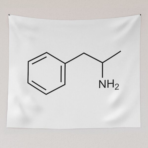 Item preview, Amphetamine Structural Formula designed and sold by GillyTheGhillie.