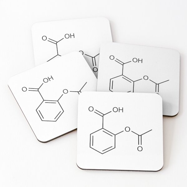 Item preview, Aspirin (Acetylsalicylic Acid) Structural Formula designed and sold by GillyTheGhillie.