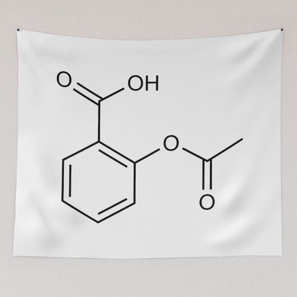 Item preview, Aspirin (Acetylsalicylic Acid) Structural Formula designed and sold by GillyTheGhillie.