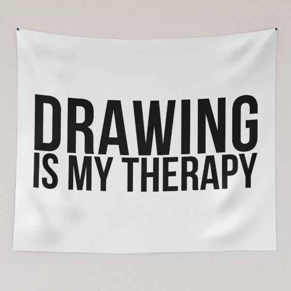 Item preview, DRAWING IS MY THERAPY designed and sold by Jon Mardin.