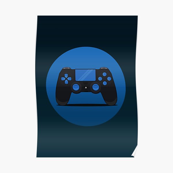 Gaming Controller Illustration Poster