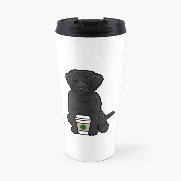 Black Goldendoodle Coffee Travel Mug