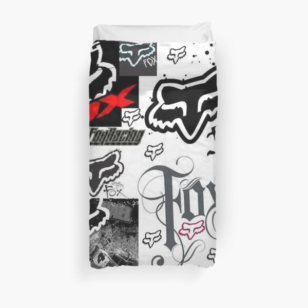 Fox Motocross Racing Picture collage Duvet Cover
