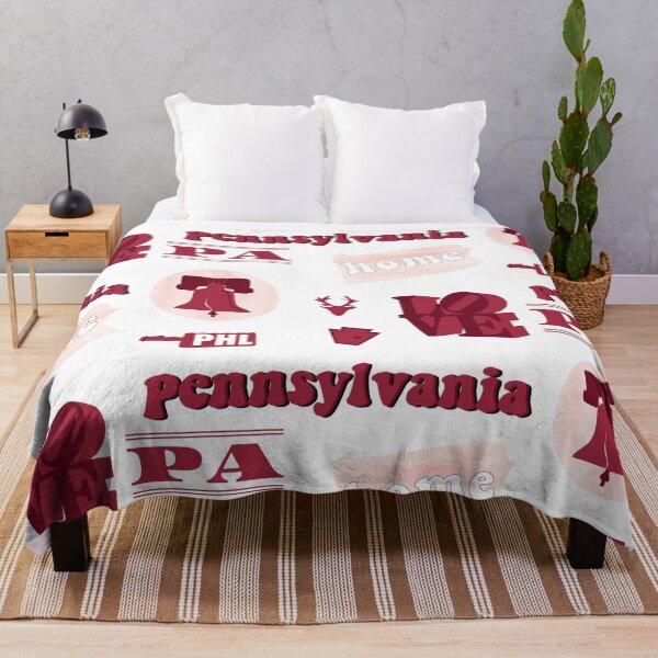 Item preview, Maroon Watercolor Pennsylvania US Sticker Pack designed and sold by The-Goods.