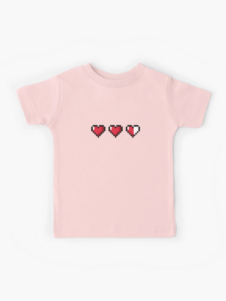 Half-Heart Video Game Hearts | Kids T-Shirt