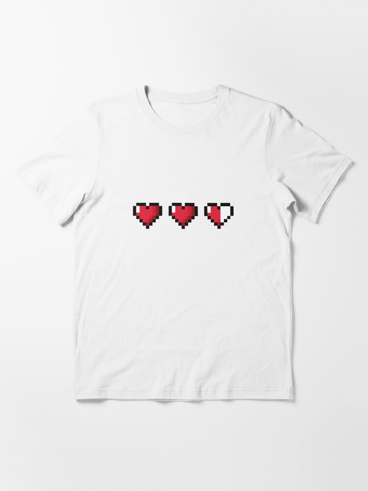 Half-Heart Video Game Hearts Essential T-Shirt for Sale by johnii1422