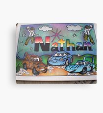 Nathan personalised picture Canvas Print