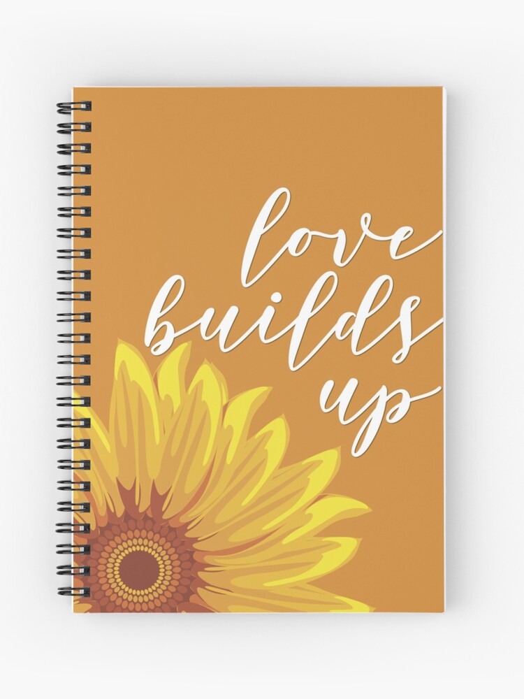 Cuaderno de espiral «El amor se acumula - Girasol» de denisethorn |  Redbubble