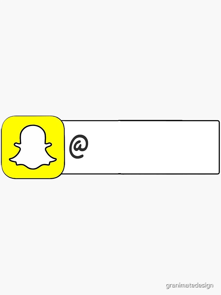 "Snap Snapchat Stickers Username Tag " Sticker for Sale by