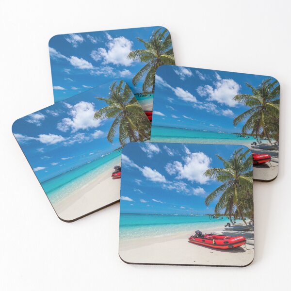 Item preview, Red Tender on the Beach designed and sold by KarenWillshaw.