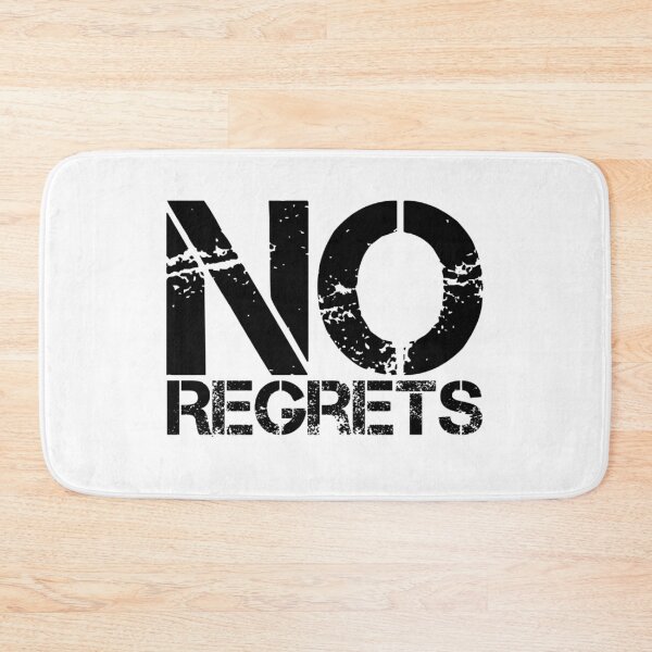 Artikelvorschau, Motivational Inspirational and Positive quote - No regrets typography text art by Word Fandom - wordfandom entworfen und verkauft von Kerry Pritchard.