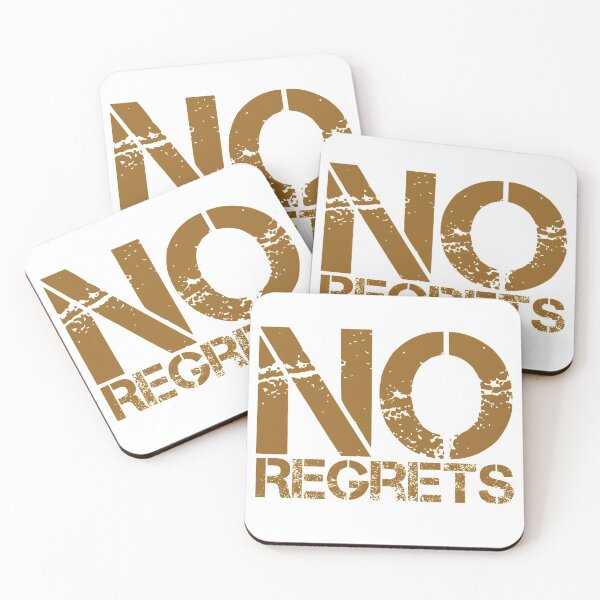 Item preview, Motivational Inspirational and Positive quote - No regrets typography text art by Word Fandom - wordfandom designed and sold by Kerry Pritchard.