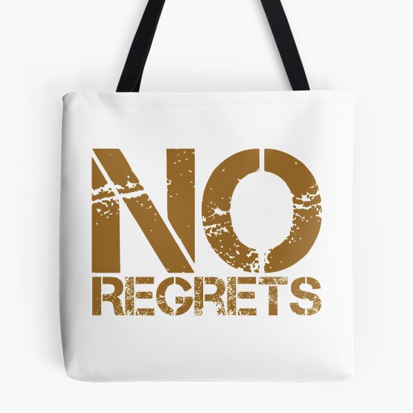 Item preview, Motivational Inspirational and Positive quote - No regrets typography text art by Word Fandom - wordfandom designed and sold by Kerry Pritchard.