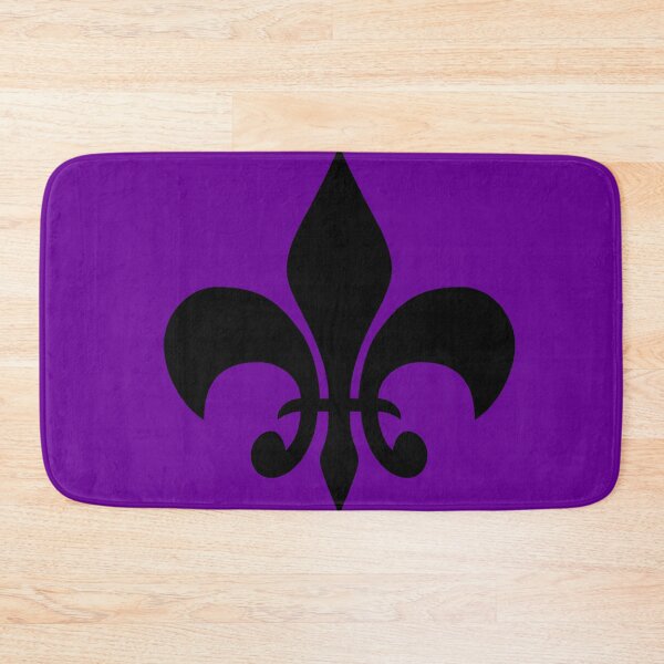 Item preview, purple black fleur de lis designed and sold by Gossip Rag.