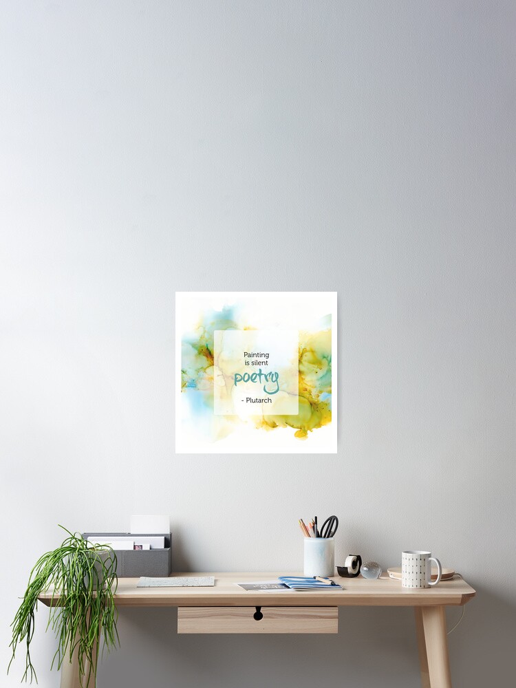 Thumbnail 2 of 3, Poster, Inspirational Quote - Alcohol Ink designed and sold by qwollock.