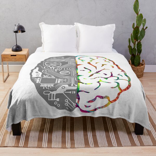 Item preview, Coding Brain in Grey & Psychedelic Colour designed and sold by 0tdesigns.