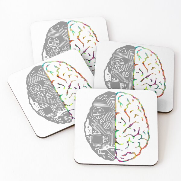 Item preview, Coding Brain in Grey & Psychedelic Colour designed and sold by 0tdesigns.