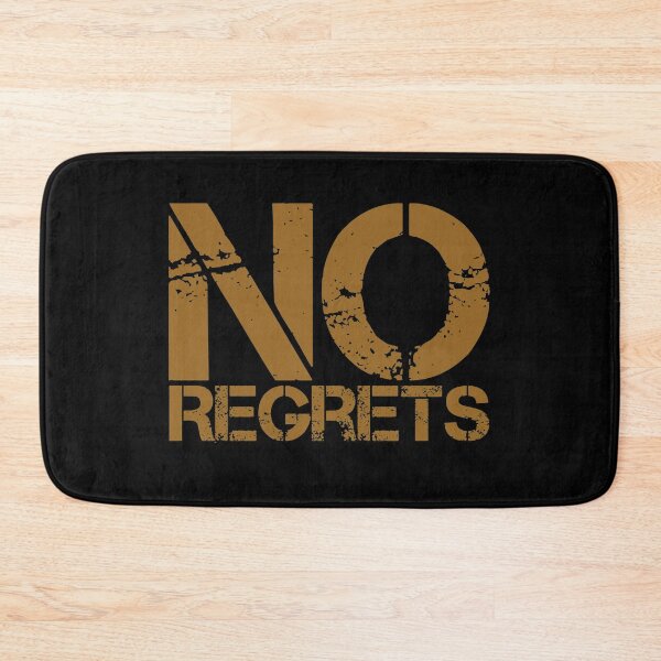 Artikelvorschau, Motivational Inspirational and Positive quote - No regrets typography text art by Word Fandom - wordfandom entworfen und verkauft von Kerry Pritchard.