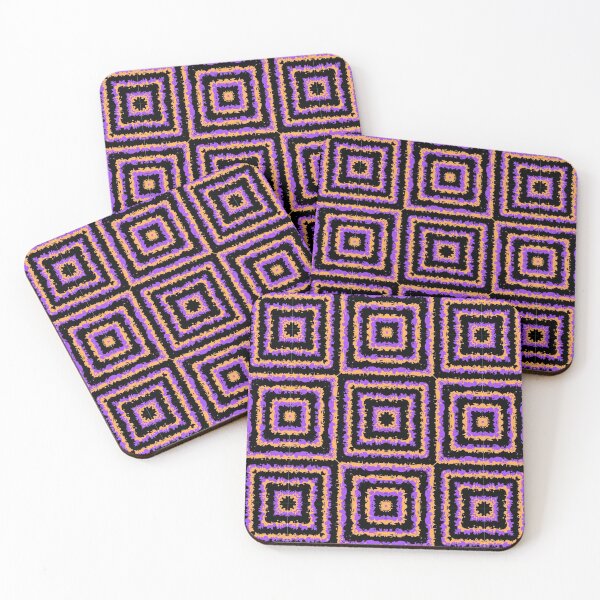 Item preview, Kooky Halloween Squares Pattern designed and sold by karwilberevivalcollection.