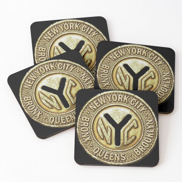 NYC Token Coasters (Set of 4)