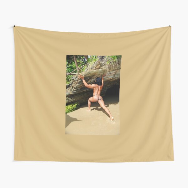 Naked muscle rasta Tapestry