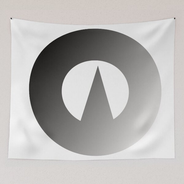 Item preview, Abstract Mountain in a circle view  designed and sold by onjcdesign.