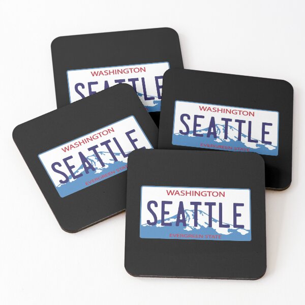 Item preview, Seattle Washington Plate designed and sold by getpressedshirt.