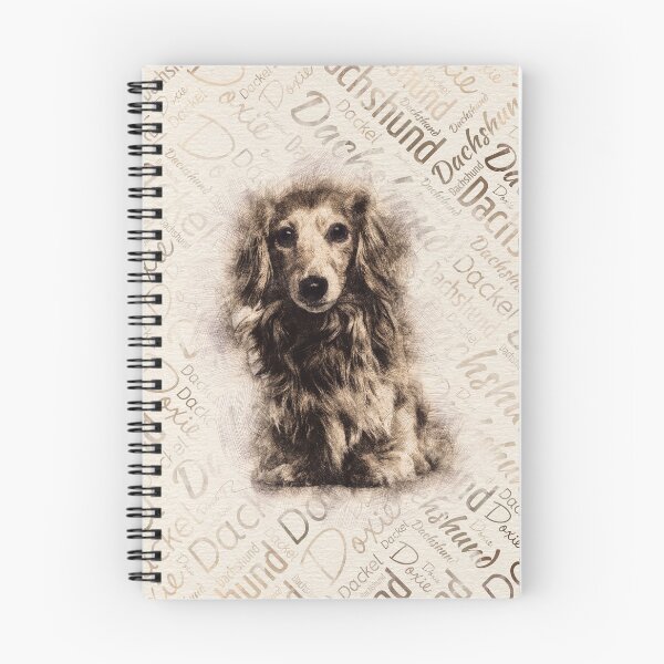 Item preview, Longhaired Dachshund dog  designed and sold by k9printart.