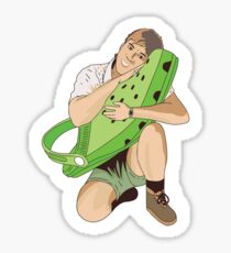Steve Irwin with Croc Sticker