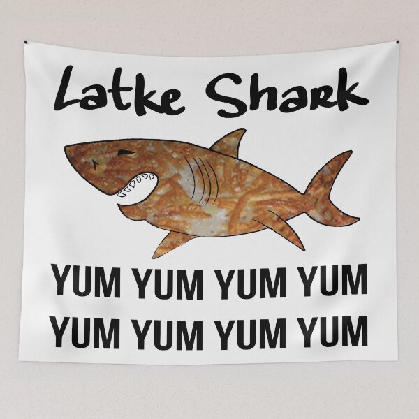 Item preview, Hanukkah Latke Shark Design designed and sold by Eileen Morris.