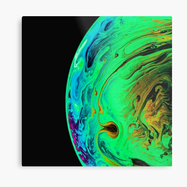 Pouring Paint Metal Print