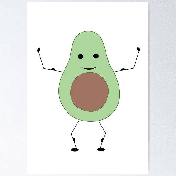 Item preview, Kawaii Strong Avocado designed and sold by Primroaddesigns.