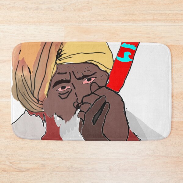 Item preview, Indian sadhu smoking chillum artwork | Indian sadhu t-shirt designed and sold by KARTICK DUTTA.