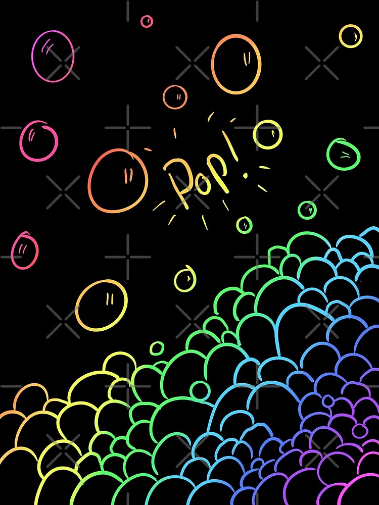 "scratch art bubbles!" Poster for Sale by goblinbabe Redbubble