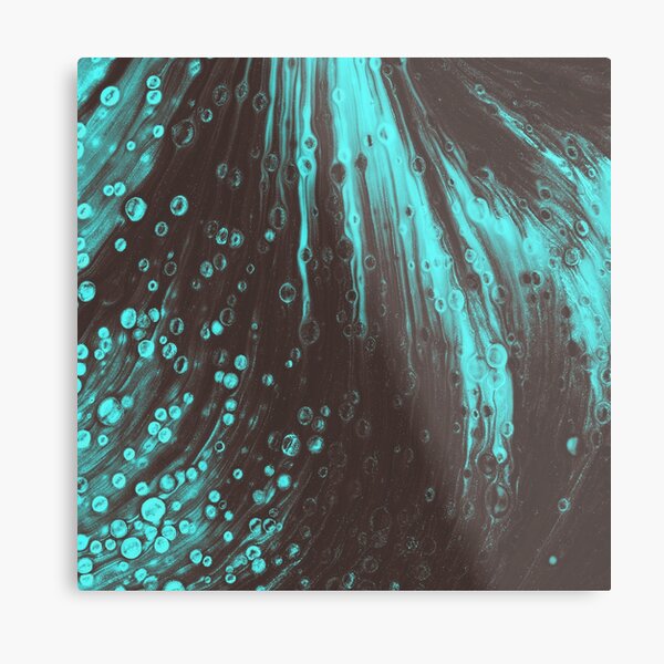 Pouring Paint Metal Print