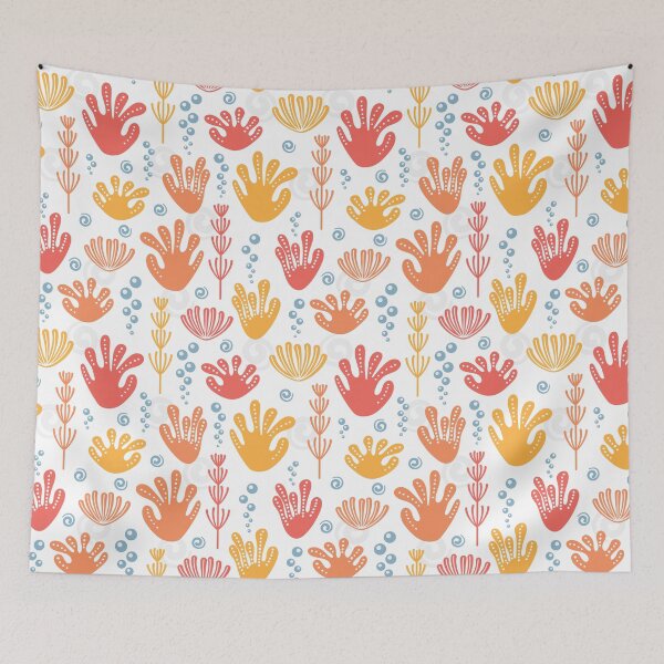 Item preview, Fun underwater pattern with colorful corals designed and sold by FarAwayElla.