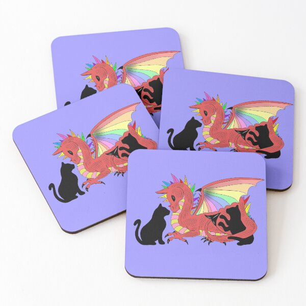 Item preview, Dragon and kitties designed and sold by Melanie Jeyakkumar.