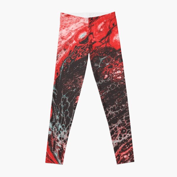 Abstract Pouring Paint Leggings
