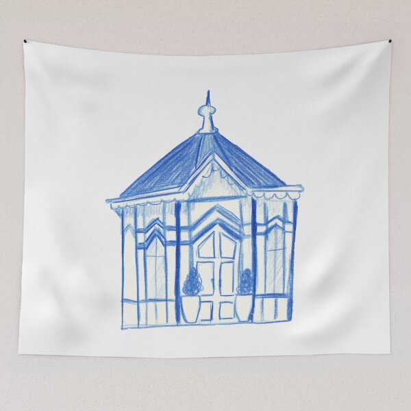 Item preview, Blue kiosk designed and sold by phusart.