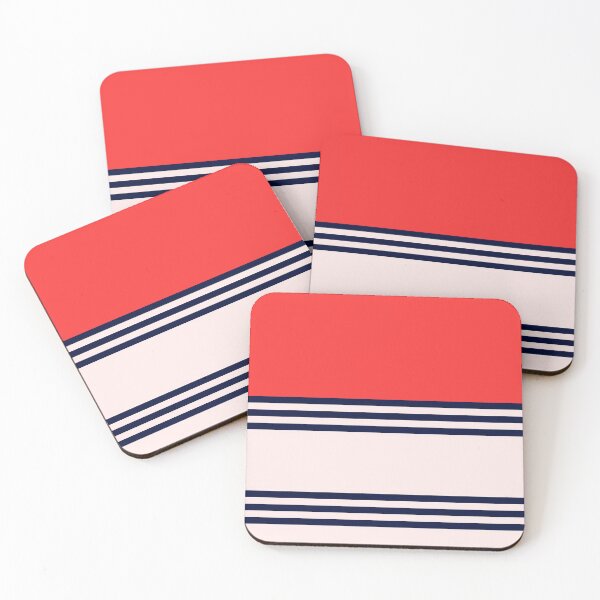 Item preview, Red Retro Striped designed and sold by TM Selvam.