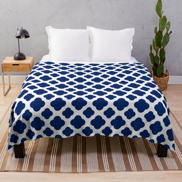 Item preview, Royal Blue Quatrefoil Pattern designed and sold by KarinaI.