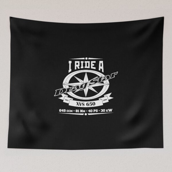 Item preview, I Ride A Drag Star XVS 650, XVS650 designed and sold by KlaraBubble.