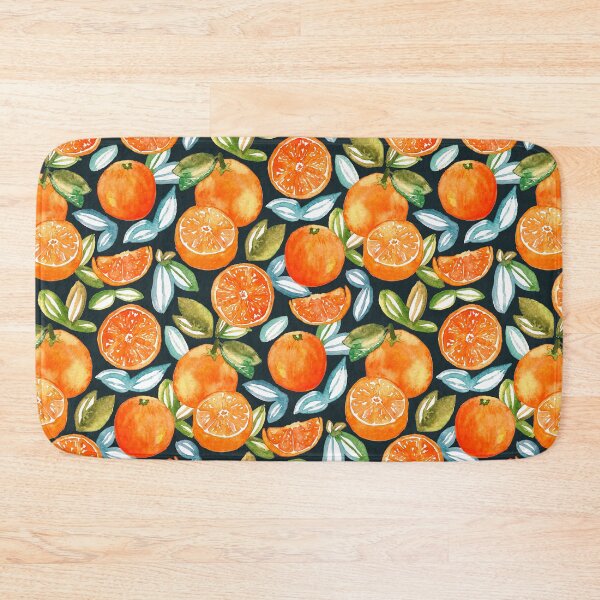 Item preview, Oranges On Navy  designed and sold by TigaTiga.
